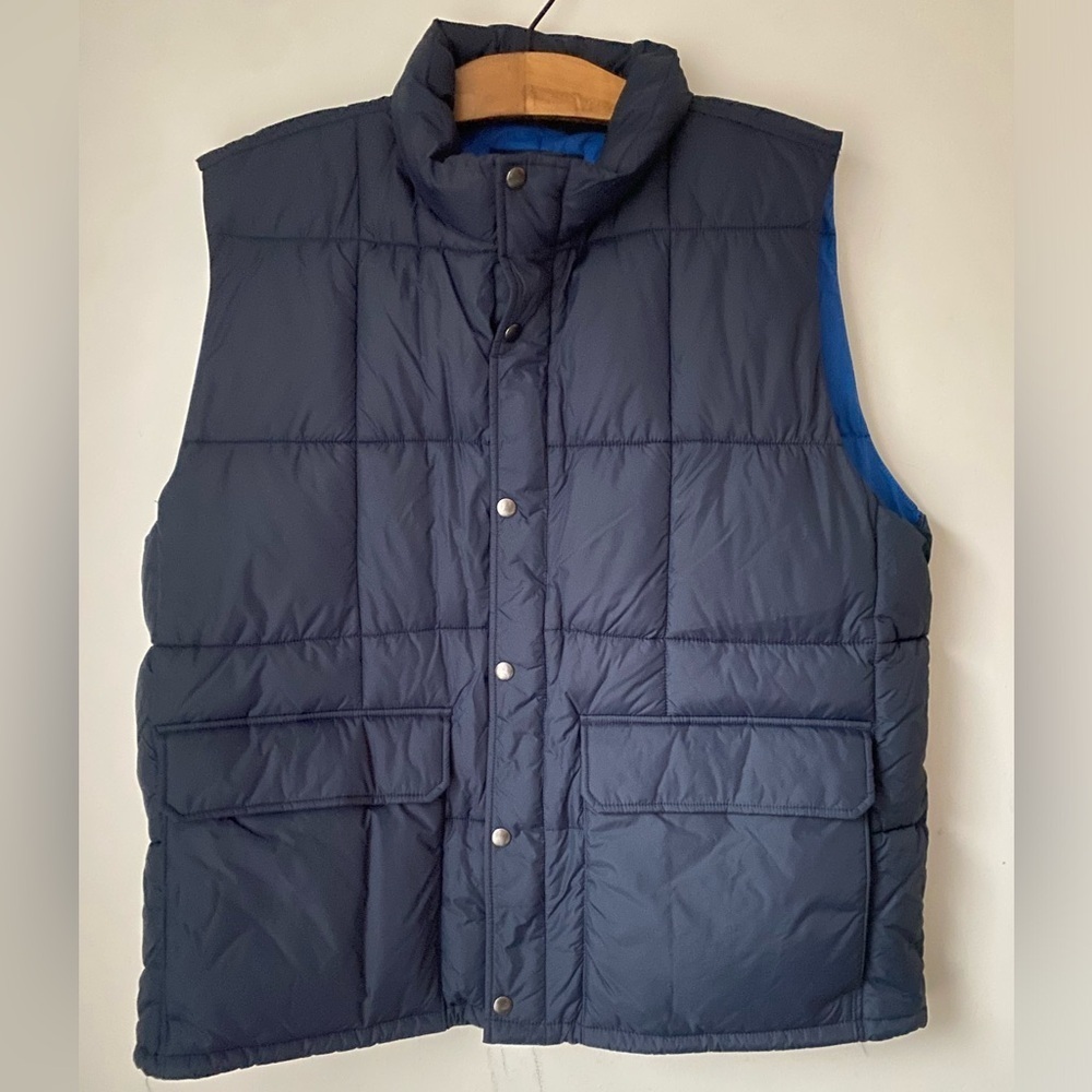 J. Crew Jacket Men’s XXL Dark Blue Quilted Vest